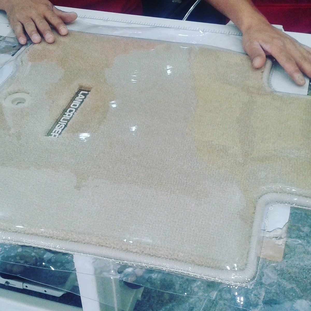 تلبيس أربع فرشات 5 ملم خياطة ماكينة